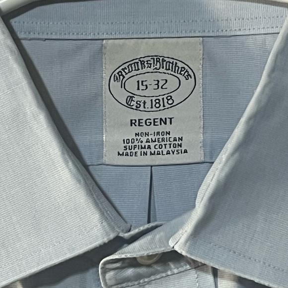Brooks Brothers Blue Dress Shirt with Pointed Collar - Picture 2 of 5